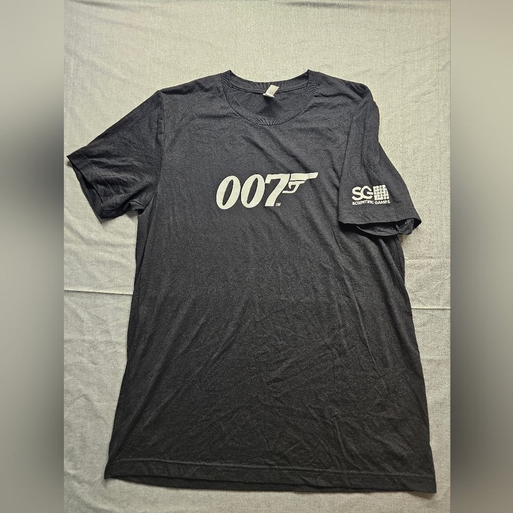 007 James Bond Scientific Games Shirt Size L Black